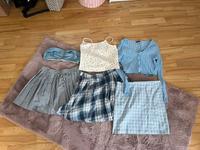 6 Teile Babyblau Jeans Faltenrock Mini Croptop Stricjacke Shit Köln - Rodenkirchen Vorschau