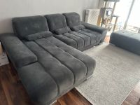Porta Möbel Couch Sofa L-Form + Hocker + Schlaffunktion Grau TOP Niedersachsen - Auetal Vorschau