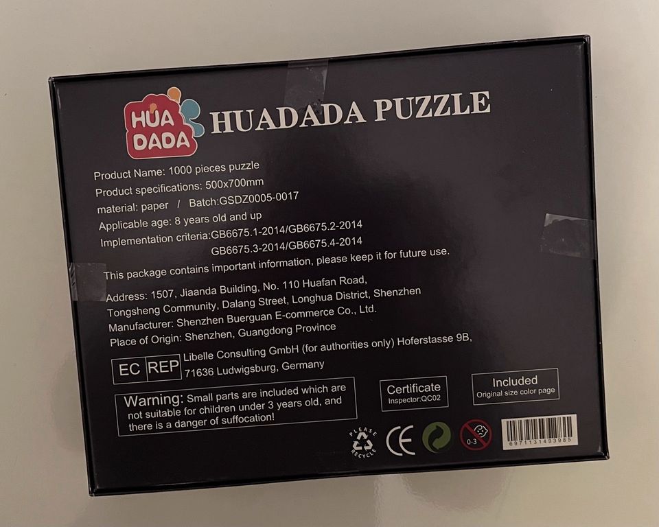 HUA DADA Puzzle vom Comer See (1.000 Teile) in Eimsbüttel - Hamburg  Lokstedt | Weitere Spielzeug günstig kaufen, gebraucht oder neu | eBay  Kleinanzeigen ist jetzt Kleinanzeigen