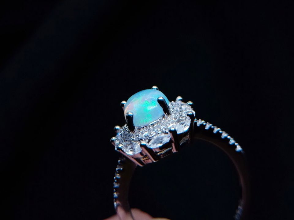 Opal 925 Silber Ring Edelstein Schmuck Naturstein Geschenk 45€* in Kruft