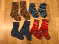 ❄️ Kinder Strümpfe handgestrickt 22/23 ❄️ Stricksocken handmade Nordrhein-Westfalen - Bergneustadt Vorschau