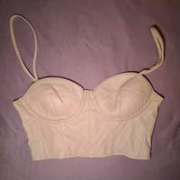 New Yorker Creme farbendes Leder Crop Top Berlin - Marzahn Vorschau