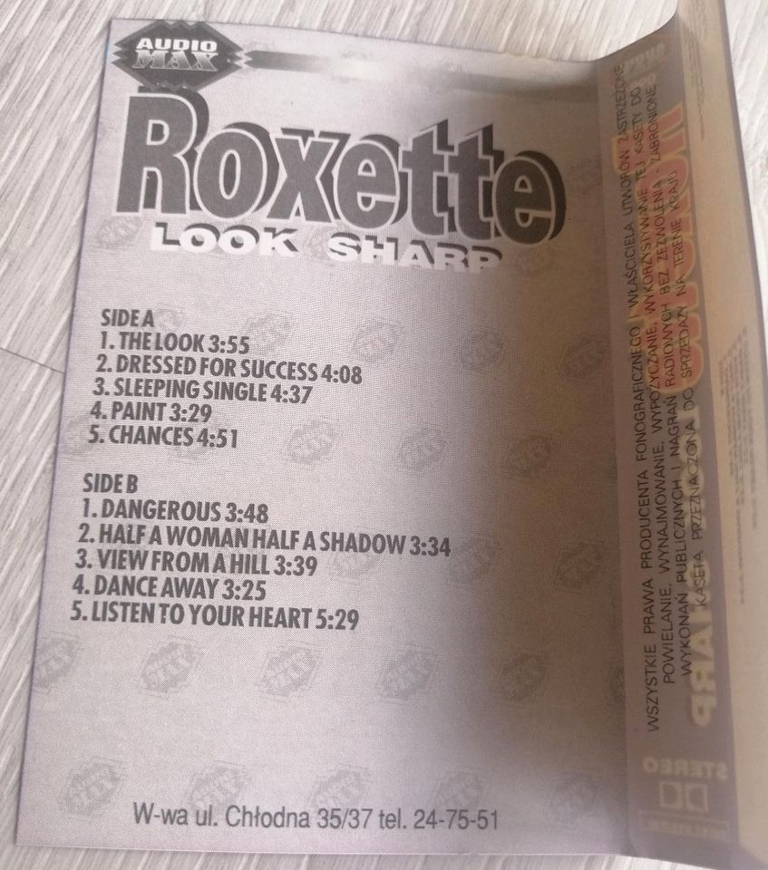 Roxette - Look Sharp - Kassette in Emden