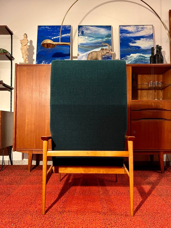 Mid Century easy chair Cherry Sessel 1960 vintige Danish Design in Schorndorf