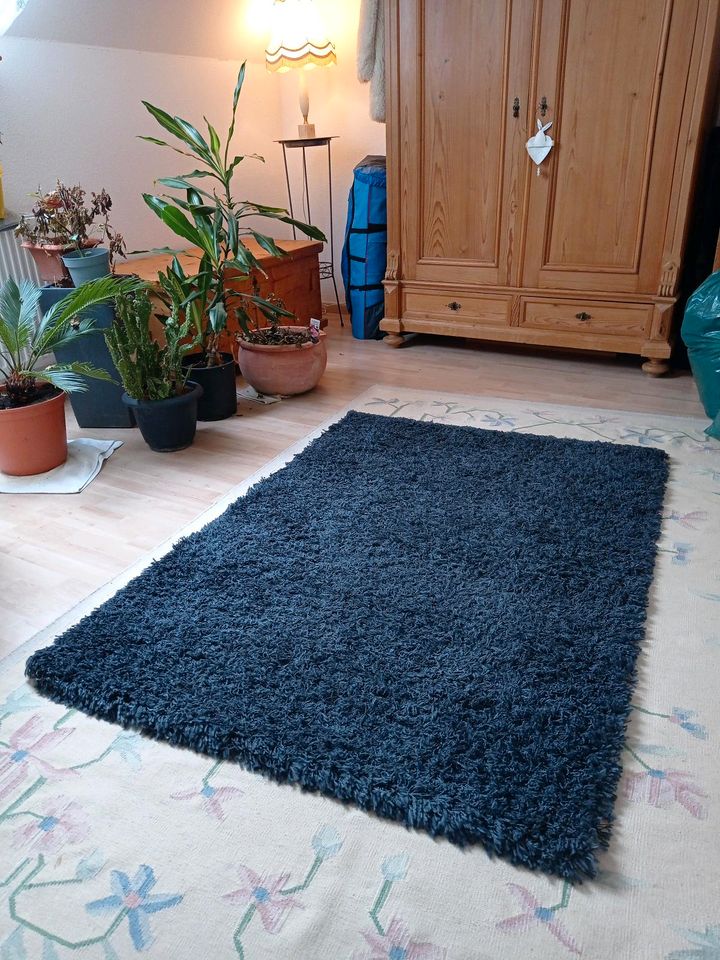 Shaggy, Teppich dunkel blau,2x1,30m in Lambsheim