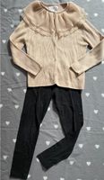 Zara Set cardigan schick Tüll beige Creme 128 134 leggings schwar Bayern - Kempten Vorschau