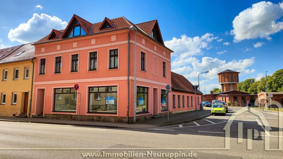 Wohn- u. Geschäftshaus am Wittstocker Zentrum als Anlageobjekt oder zum Selbstnutzen incl. Baugrund! in Wittstock/Dosse