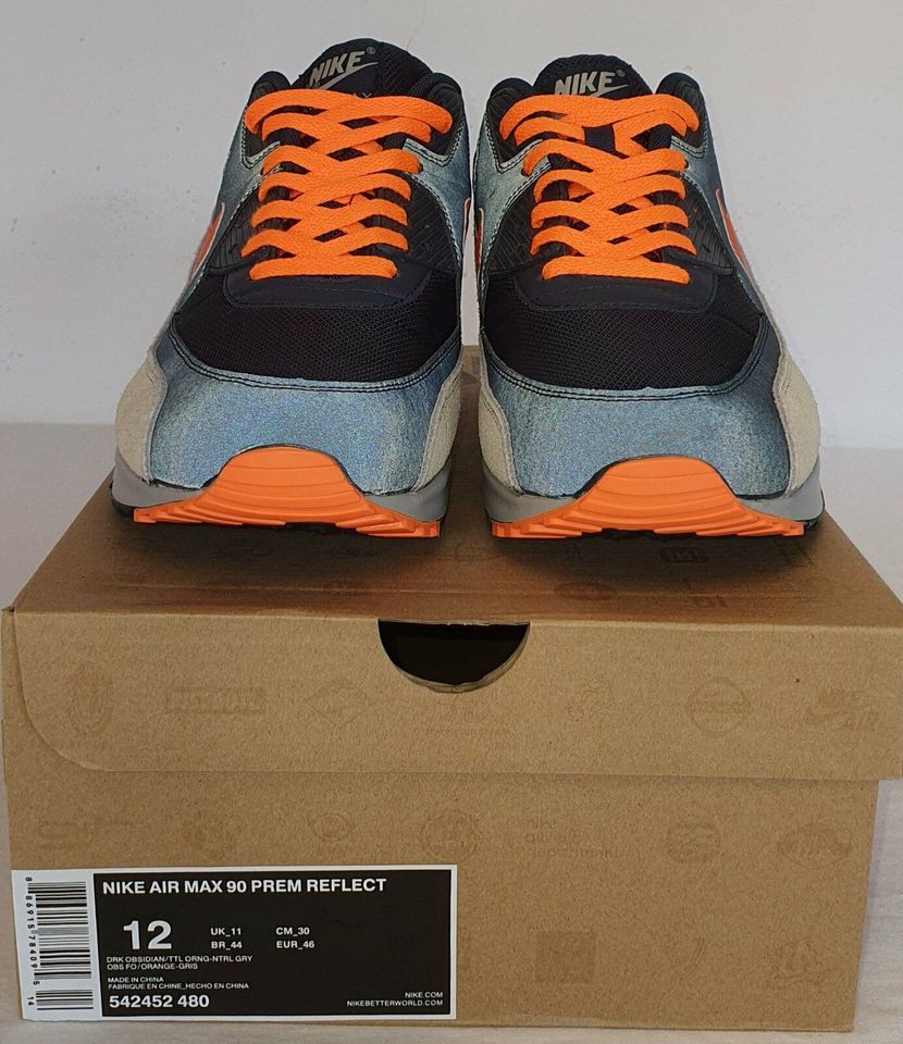 Nike Air Max 90 Hyperfuse Chicago Bears Reflect Blau Orange 46 in Schmoelln