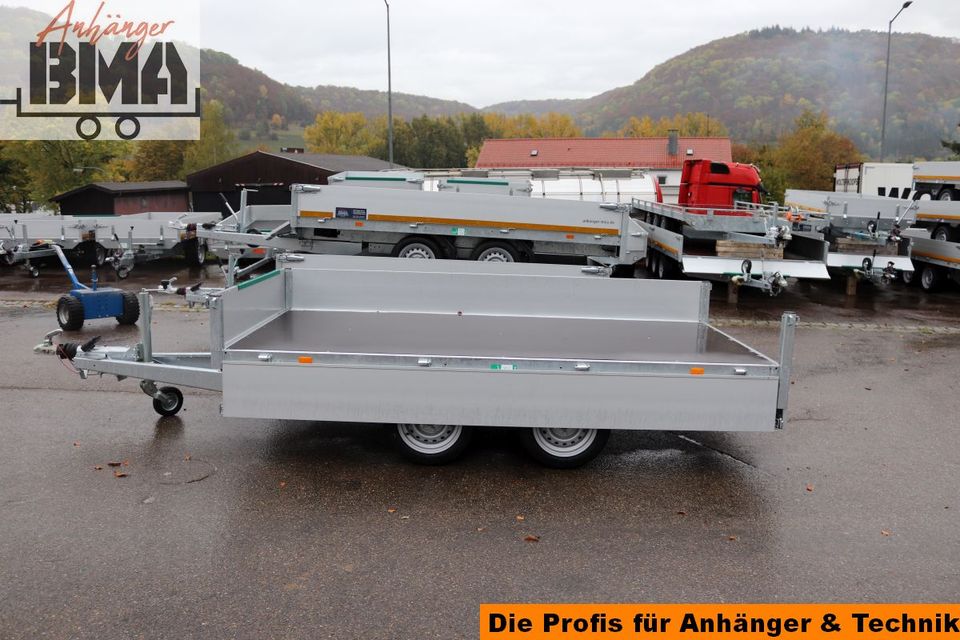 Hochlader Anhänger EDUARD 310x160x30 2700kg Ladehöhe 63cm NEU in Mühlhausen im Täle