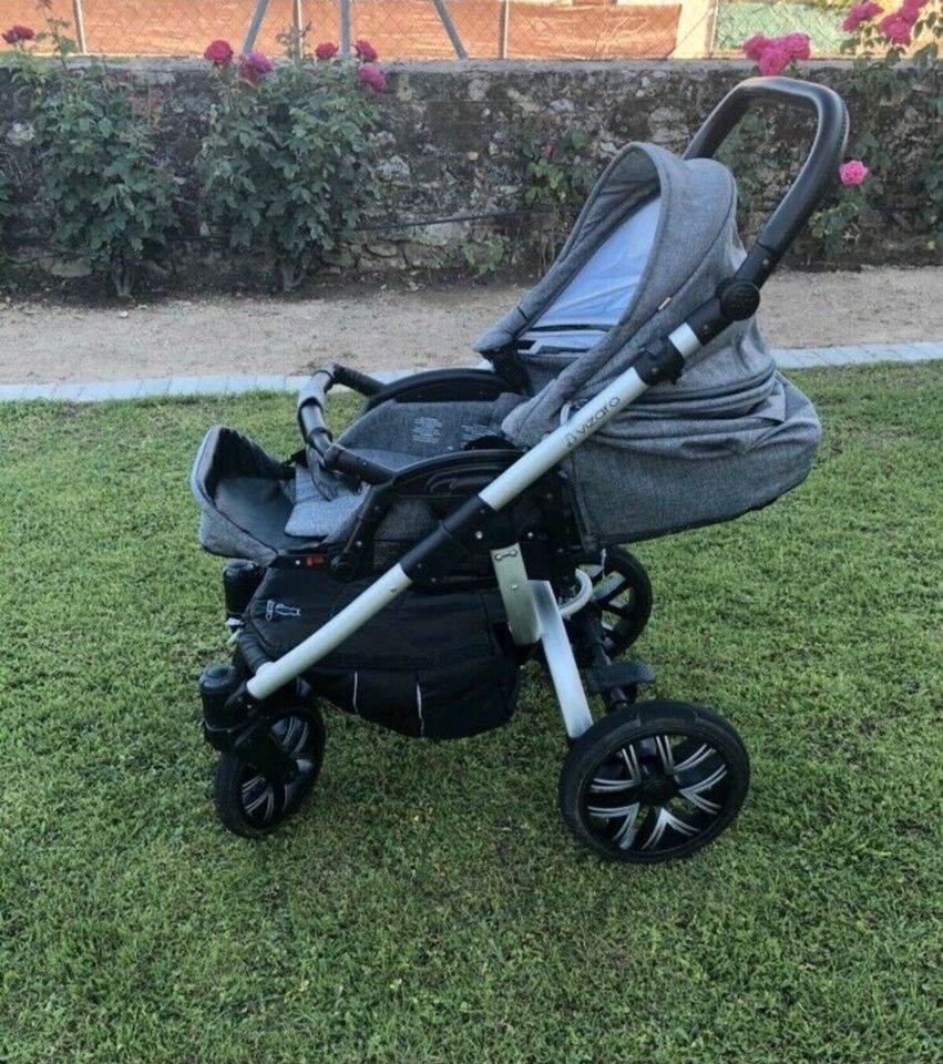 Kinderwagen Babywanne Sportwagen Alu Wickeltasche 4 luftreifen in Schenefeld