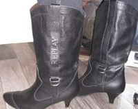 Damenstiefel von Replay Größe 38 schwarz Leder Nordrhein-Westfalen - Gelsenkirchen Vorschau