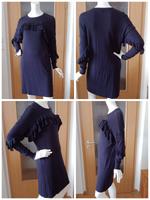 Strickkleid Volant Gr. M * Feinstrick * dunkelblau * Only Brandenburg - Bernau Vorschau