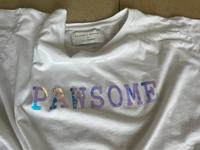 Another Brand x LucyBalu T-Shirt „PAWSOME“ - M - weiß Baumwolle Bayern - Vaterstetten Vorschau