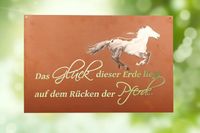 Ferrum Edelstahl Spruchtafel " Das Glück der Erde..." Sachsen-Anhalt - Haldensleben Vorschau