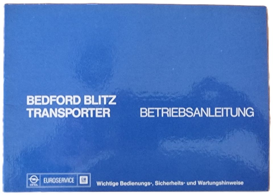 OPEL Badford Blitz Transporter Betriebsanleitung KTA-1100/4-8-76 in Ginsheim-Gustavsburg