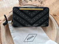 Fossil Liza Zip Geldbörse Clutch Leder schwarz Nieten + NEU + Schleswig-Holstein - Norderstedt Vorschau