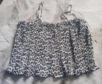 H&M  Top Leo Neu M L XL Rüschen Leicht Sommer Leoprint Chiffon Hessen - Rotenburg Vorschau