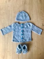 Baby Jäckchen Mütze Schühchen Set Gr. 68 Handarbeit Merino Niedersachsen - Wunstorf Vorschau