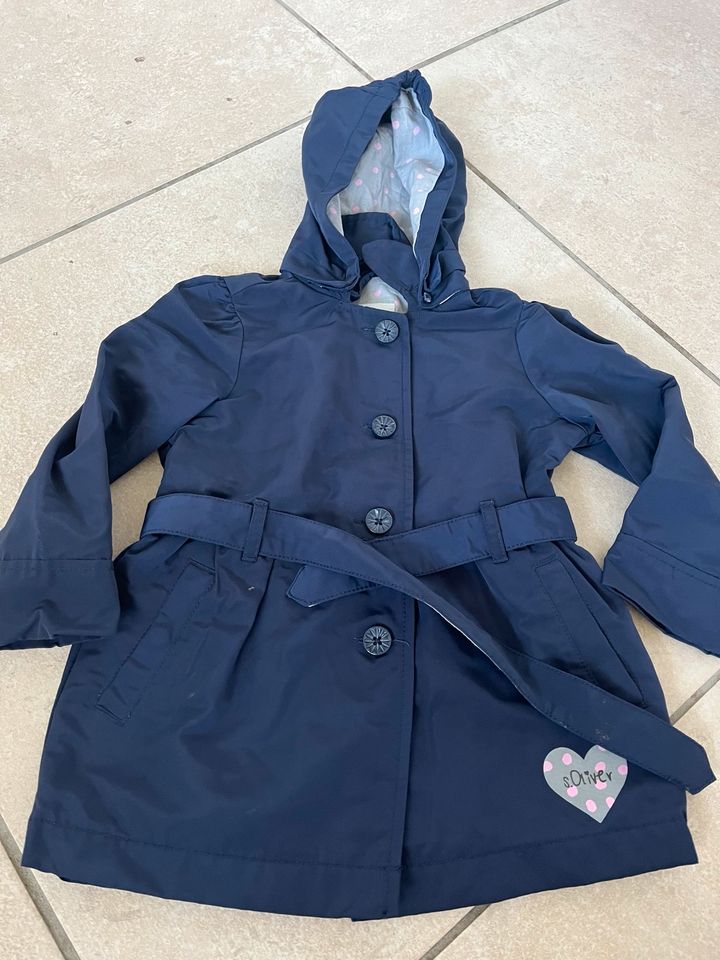 ✨s.Oliver Jacke Mantel Anorak Gr.98 dunkelblau✨ in Calberlah