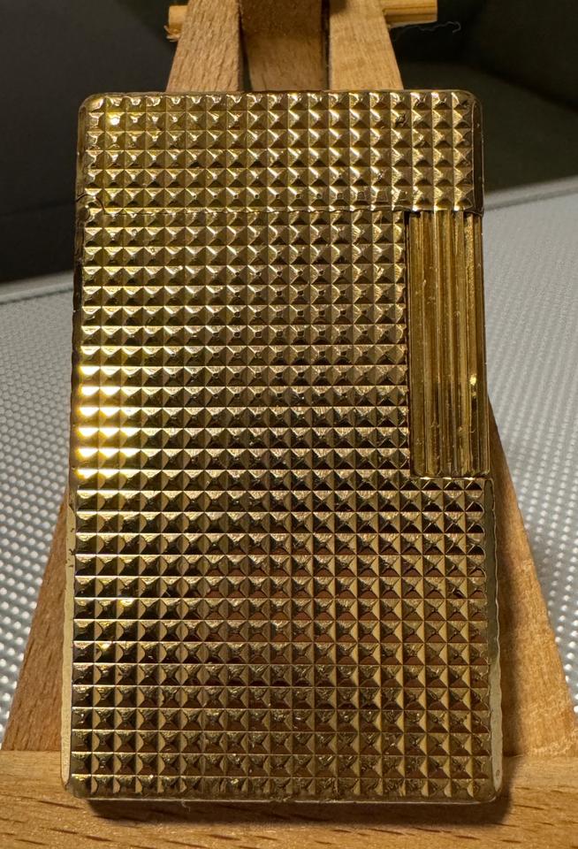 S. T. Dupont Feuerzeug Linie 1 Carré - groß - Gold 20 µ Vergold. in Köln