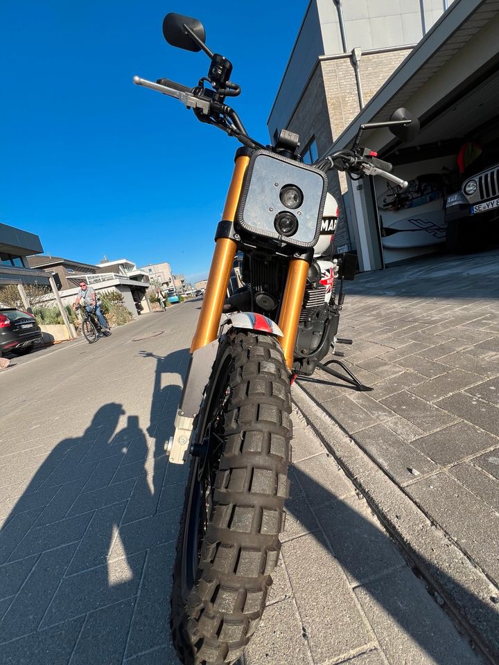 Triumph Srambler Flat Track Style in Kappeln