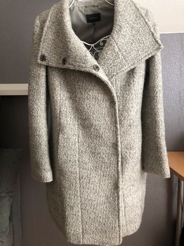 Mantel Wolle Damen Montego M/38 grau in Hückelhoven