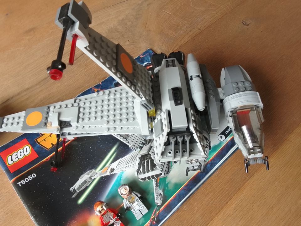 Verkaufe Lego Star Wars Set 75050 B-Wing mit Figuren Bauanleitung in Fehmarn