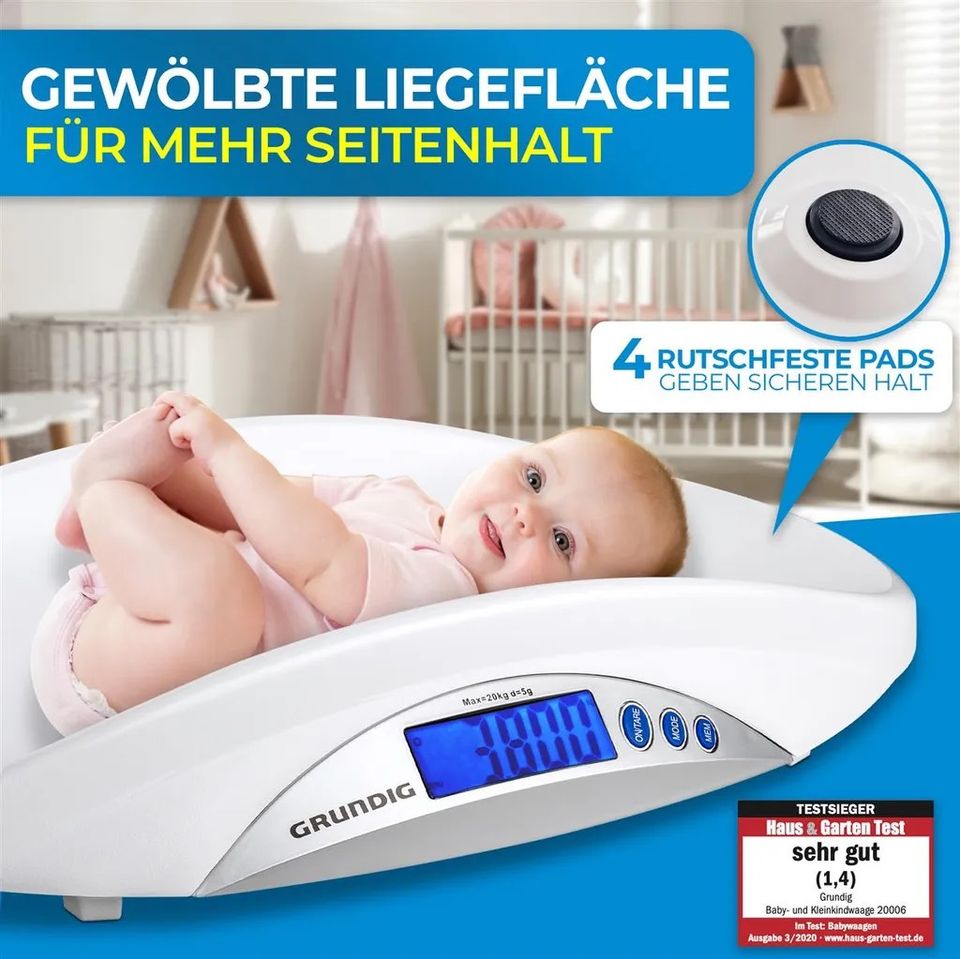 Grundig Babywaage Kinderwaage digital neuwertig in Wehrheim