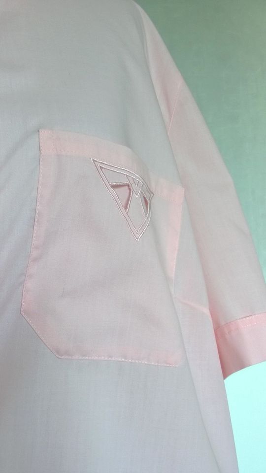 Bluse Hemd Oberteil 2er Set Kurzarm rosa hellgelb Gr. 50 Vintage in Berlin