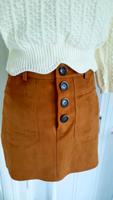 Zara Mini Rock Cognac mit Knöpfen XS/34 Gröpelingen - Gröpelingen Vorschau