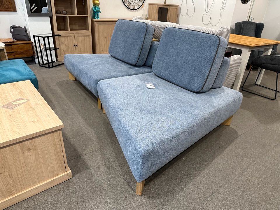 Design Modul Sofa Sessel blau mehrere Stellvarianten in Blomberg