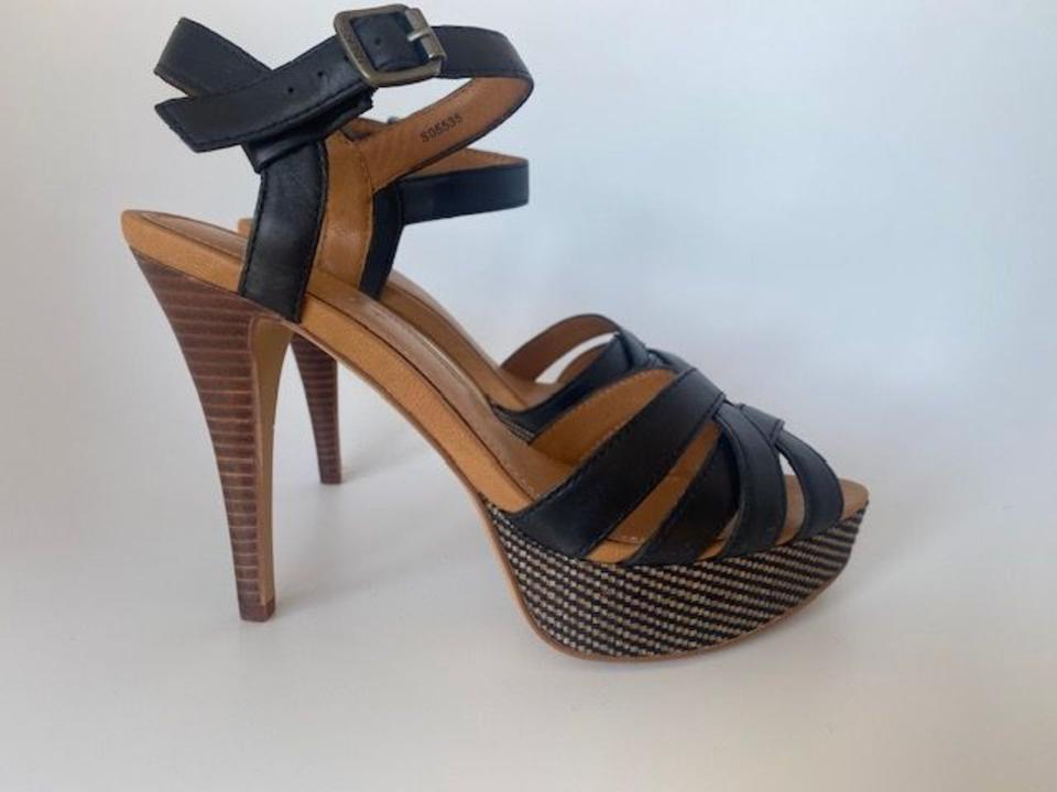 Esprit, High Heels, Plateau, Sandalette, Größe 39, schwarz in Bönnigheim
