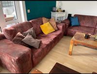 2 Sitzer Sofa Couch Wildlederoptik Microfaser von Höffner braun Brandenburg - Hoppegarten Vorschau
