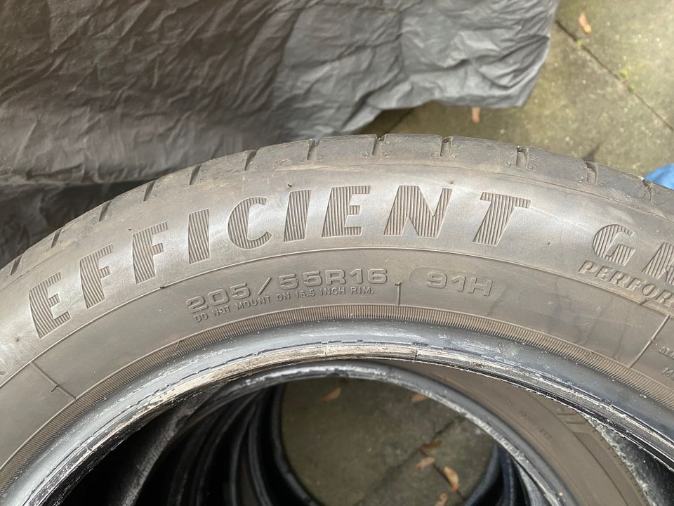 4x Sommerreifen Good Year Efficient 205/55 R16 91H in Hamburg