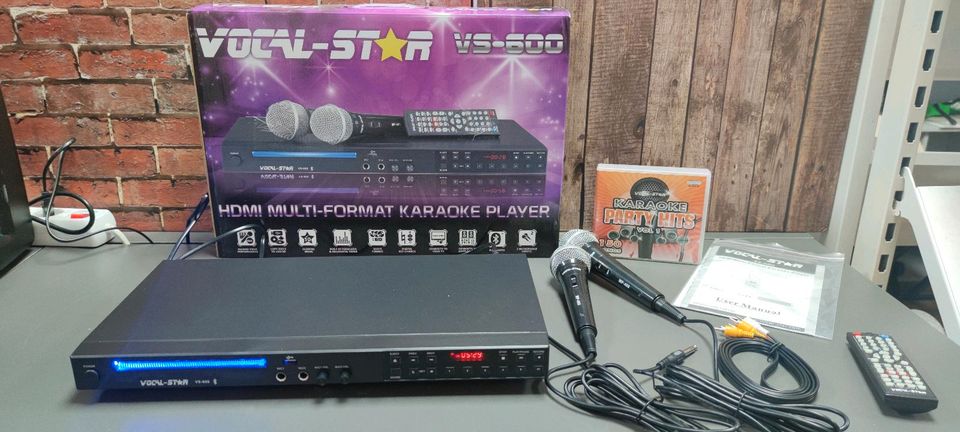 Vocal Star VS-600 Karaoke Anlage mit 2 x Mikrofon Sing Wettbewerb in Soest