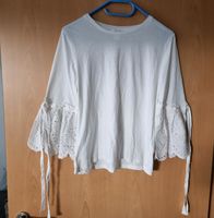 H&M Trompetenärmel Shirt weiss Größe S Bluse Rheinland-Pfalz - Wörrstadt Vorschau