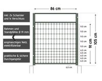 Tor für Schafzaun, Tür für Elektrozaunnetze, 105cm Rheinland-Pfalz - Wittlich Vorschau