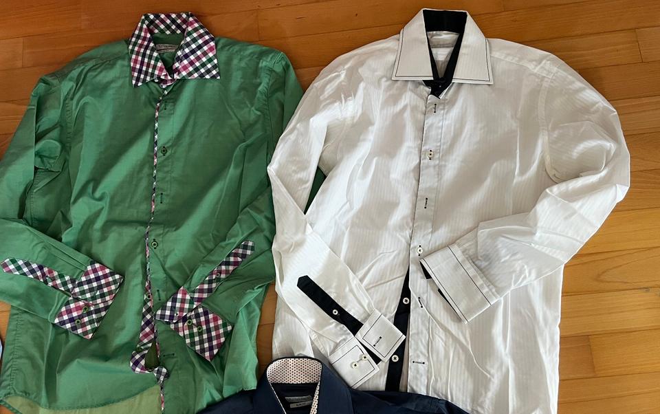 5 edle, italienische Herren Business Hemden von SOVRANO, Gr L 68 in Frickenhausen