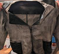 Jeansjacke mit Ledereinsätze Bayern - Bamberg Vorschau