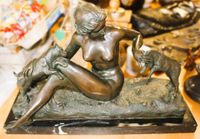 Antik Bronze-Figur Jugendstil M. Guiraud Rivière, guter Zustand Niedersachsen - Barum b Bad Bevensen Vorschau