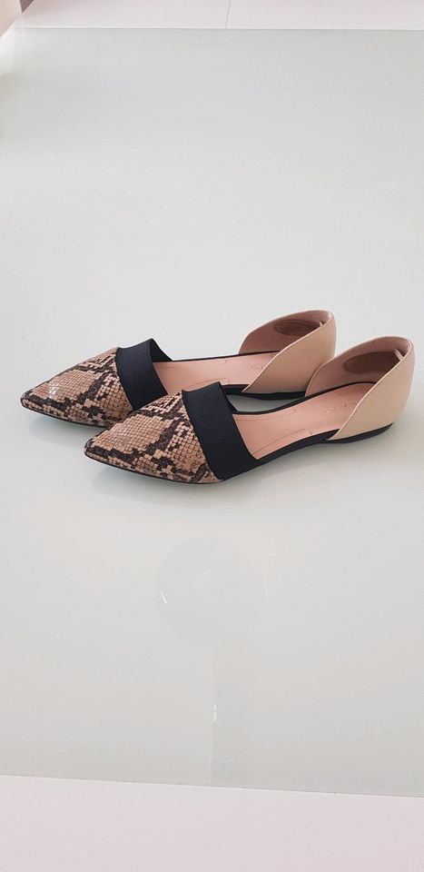 STYLISH Leder Loafer Slipper Schlange 37,5 Ballerina in Bargteheide