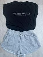 H&M Short Vero Moda Shirt Set Gr. M schwarz grau Bayern - Holzkirchen Unterfranken Vorschau