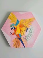 Acryl Gemälde Kunst unikat  Original Papagei "Gelbbrustara" Baden-Württemberg - Mössingen Vorschau