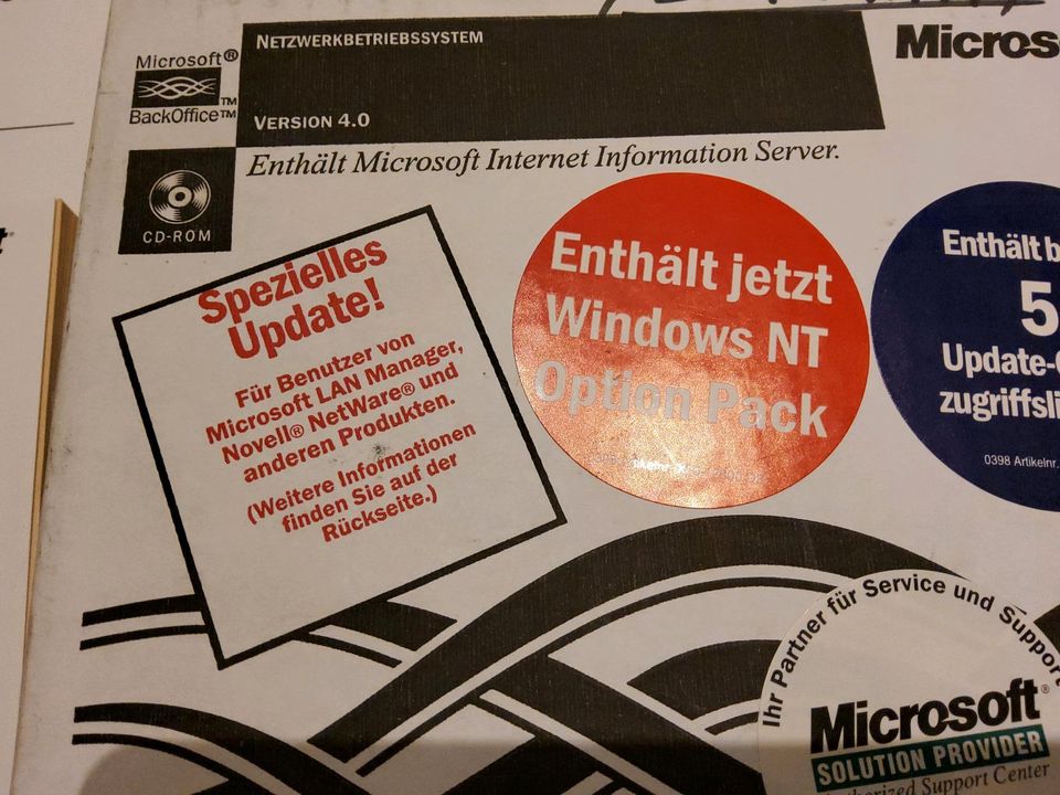 Microsoft Windows NT Server 4.0 inkl. 5 Client Lizenzen OVP in Bochum