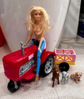 Barbie mit Traktor und Anhänger Bayern - Betzigau Vorschau