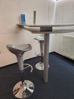 Bar Stehtisch Küchentheke silber grau modern mit 2x Barhocker Rheinland-Pfalz - Frankenthal (Pfalz) Vorschau