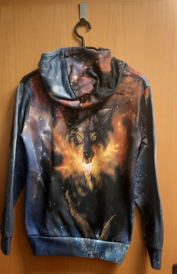 Hoodie Sweatshirt Wolf XXL in Klingenberg (Sachsen)