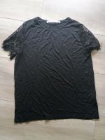 Damen T-Shirt schwarz S M 36 38 Spitze Sommer Kurzarm Schleswig-Holstein - Neumünster Vorschau