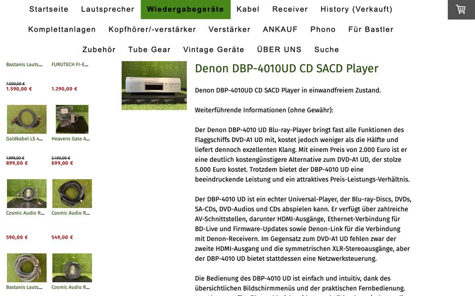 Denon DBP-4010UD CD SACD Player☘️HIFI ANKAUF☘️ in Friedberg (Hessen)