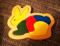 Holzpuzzle Puzzle für Kinder aus Holz Retro Hase für 50 Cent Nordrhein-Westfalen - Wiehl Vorschau
